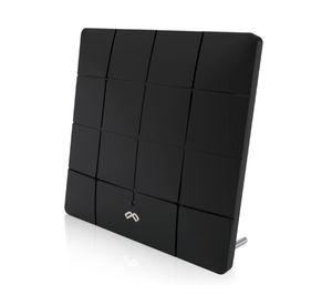 Antena digital Ultra delgada interior negro mate