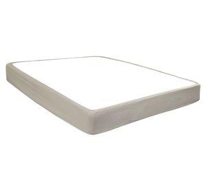 Faldón Box Spring Melange gris 1.5 plazas