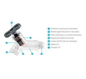 Llave de paso jardín Griferi 1/2"