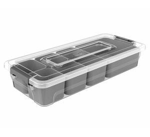 Caja organizadora plástica 2.5 lt cestos interiores