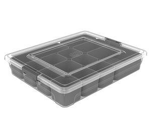 Caja org plástica 4.8l 3 cestos interior