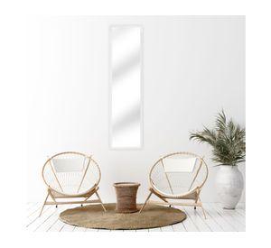 Espejo 125.6x34 cm pared alto blanco