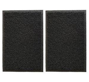 Limpiapiés 40x60 cm Spaguetti negro 2 piezas