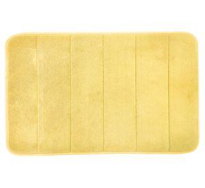 Piso baño Memory foam Liso amarillo 40x60 cm