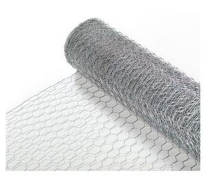 Malla hexagonal  60x500 cm Dual gris