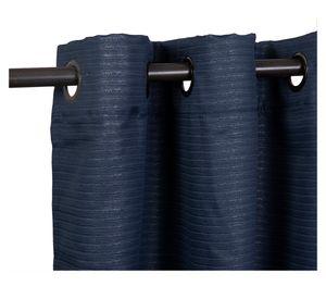 Set cortina Frutillar embossed 140x220 cm azul