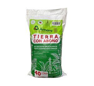 Tierra con abono 40 litros natural