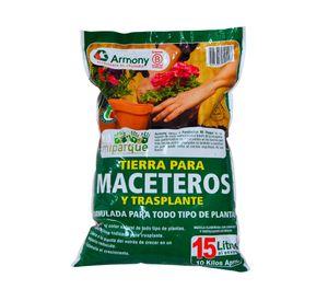 Tierra para macetero 15 litros natural