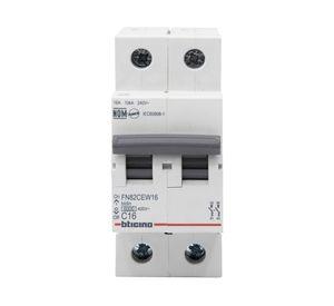 Interruptor automático bipolar 2 módulos 16A 6KA