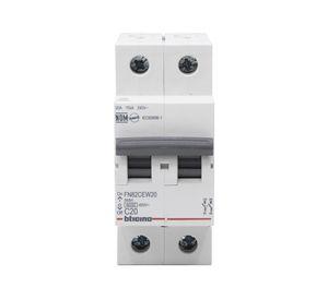 Interruptor automático bipolar 2 módulos 20A 6KA