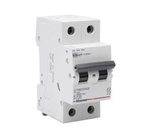 Interruptor automático bipolar 2 módulos 20A 6KA