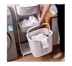 Carro organizador con ruedas 3 niveles BDX1433 blanco