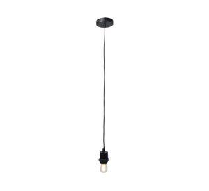 Lámpara colgar Base negro E27 1L