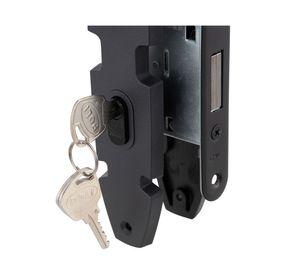 Cerradura embutida Nórdica Oval B40 oficina/dormitorio