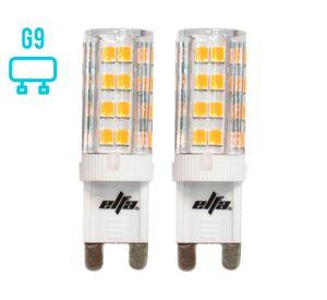 Pack 2 ampolletas Led 3.5W G9 luz fría