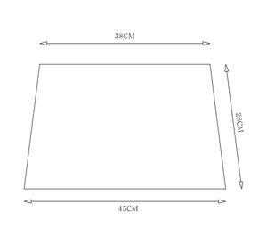 Pantalla lámpara blanco 45 cm