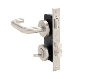 Cerradura embutida  1080960RR+I plata