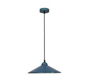 Lámpara colgar Kleia azul E27 1L
