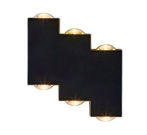 Aplique LED 1W E27 6L luz cálida AN negro