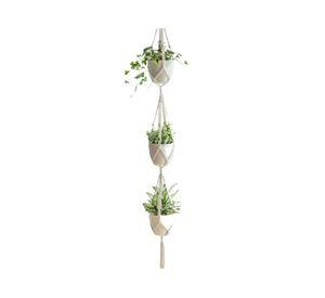 Portaplanta colgante macramé Triple