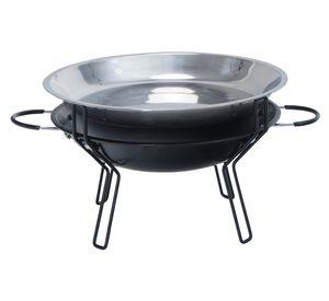 Parrilla de mesa redonda negro