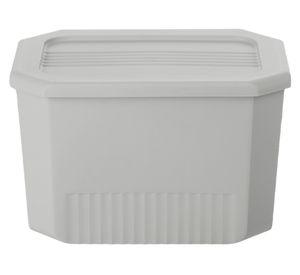 Caja organizadora Octagonal gris 16x25x18 cm