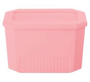Caja organizadora Octagonal salmón 16x25x18 cm
