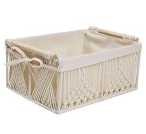 Canasto Macramé 14x32x24 cm