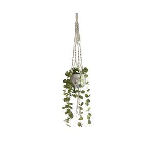 Portaplanta colgante macramé Trenzado