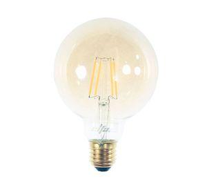 Ampolleta led 6W E27 luz fría G95 Filamento