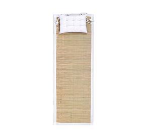 Esterilla playa Almohadón blanco 60x180 cm