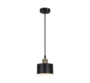 Lámpara colgar E27 1L Industrial negro
