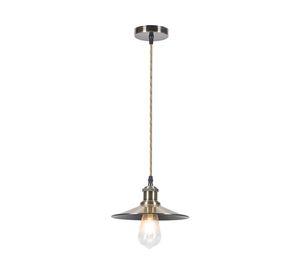 Lámpara colgar E27 1L Industrial bronce
