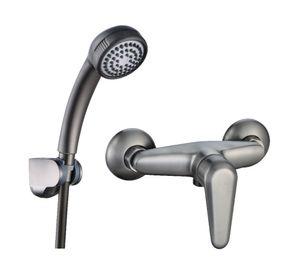 Monomando de ducha Euro gun metal