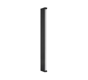 Aplique barra negro mate 20W 60 cm luz cálida