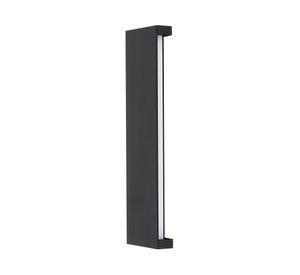 Aplique barra negro mate 10W 30 cm luz cálida