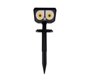 Foco estaca solar/apliqué 3W 2L luz cálida negro