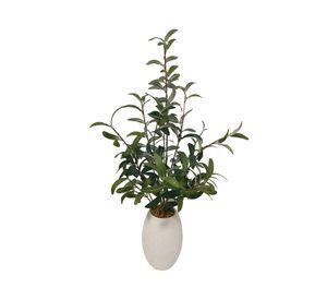 Planta artificial con maceta Oliva