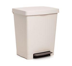 Basurero pedal Cubik beige 23 lt
