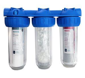 Pack triple filtración sarro/sedimentos y cloro