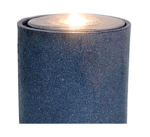 Fuente agua piedra LED Cilindro 40 cm