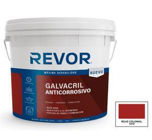 Pintura de techo Galvacril anticorrosivo rojo colonial 4 gl