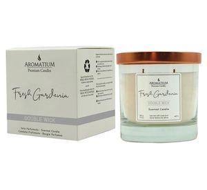 Vela Premium candles 2 mechas fresh gardenia 260 g