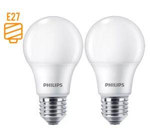 Pack 2 ampolletas led 13 W E27 luz cálida EcoHome