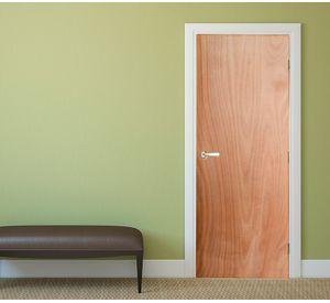 Puerta terciado Barnizada 75x200 cm