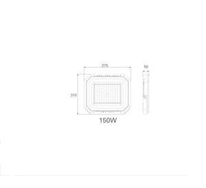 Proyector LED 150W 2700 K luz cálida