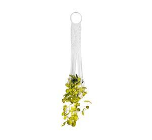 Colgadores Argolla de macrame blanco + 2 ganchos