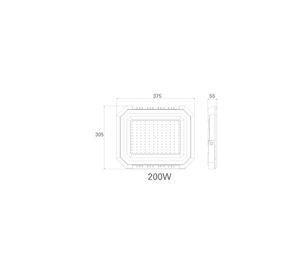 Proyector LED 200W 6500 K luz fría