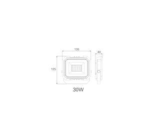 Proyector LED 30W 2700 K luz cálida