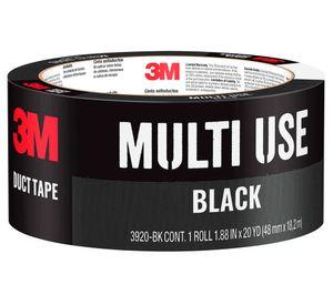 Cinta de tela duct tape Multiusos 48 mm x 18.2 m negro